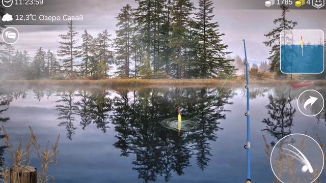 Играю в My fishing World (видео до разбанна)